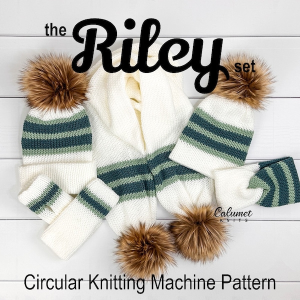 Modèle de machine à tricoter circulaire Riley set