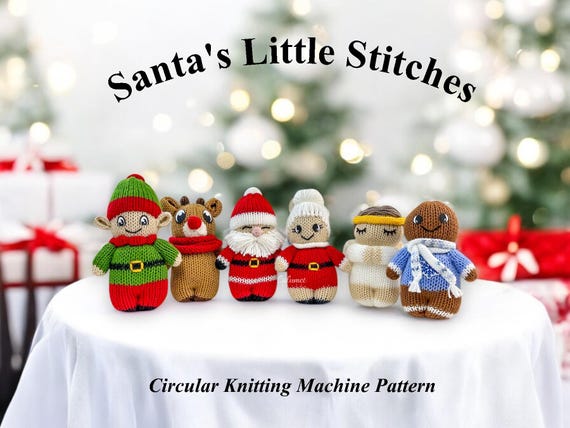 Santa's Little Stitches Circular Knitting Machine Pattern
