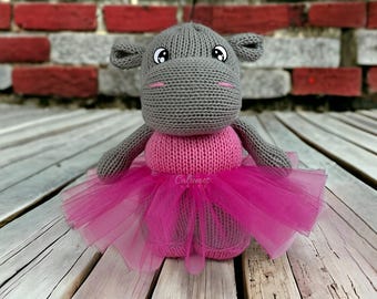 Hippo Ballerina Circular Knitting Machine Pattern