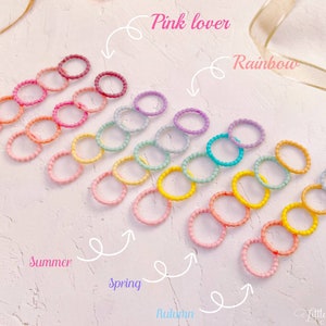 Bunte Mini Haargummi für Baby Säugling und Kleinkind,Baby Haar elastisch,Baby Mädchen Pferdeschwanz Halter,Kleinkind Elastische Haargummi,Mädchen Mini Haarband