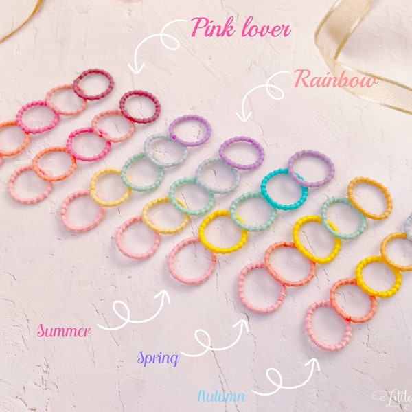 Colorful Mini hair ties for baby infant and toddler,baby hair elastic,Baby Girl Ponytail Holder,Toddler Elastic Hair Tie,Girl Mini hair band