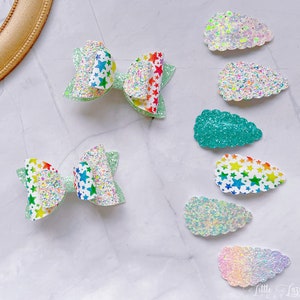 Sparkling Star hair bow for girl toddler kids baby girl hair clip hair accessories glitter hair bows gift for girl baby headband bows