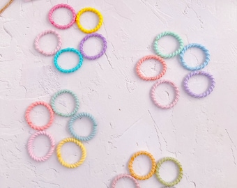 Rainbow Mini corbatas para el cabello para bebés y niños pequeños, elástico para el cabello del bebé, soporte de cola de caballo para niñas, corbata elástica para el cabello para niños pequeños, mini banda para el cabello para niñas