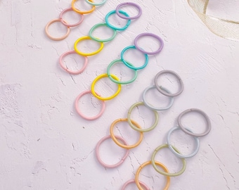 Regenbogen Mini Haargummis für Baby Und Kleinkind,Baby Haargummi,Baby Mädchen Pferdeschwanzhalter,Kinder Elastische Haargummi,Mädchen Mini Haarband