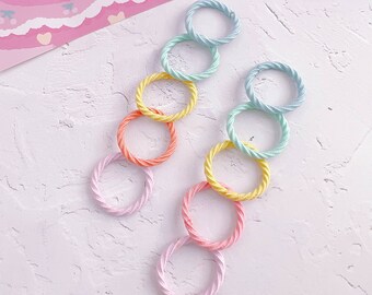 Pastell Mini Haargummi für Baby Säugling und Kleinkind,Baby Haar elastisch,Baby Mädchen Pferdeschwanz Inhaber,Kleinkind elastische Haargummis,Mädchen Mini Haarband