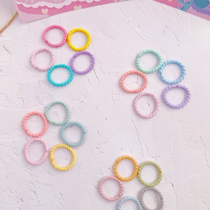 Regenbogen Mini Haargummis für Baby Kleinkind und Kleinkind, Baby Haargummi, Baby Mädchen Pferdeschwanz Halter, Kleinkind elastische Haargummi, Mädchen Mini Haarband