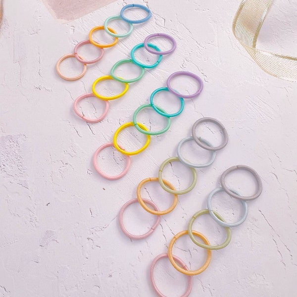 Rainbow Mini hair ties for baby infant and toddler,baby hair elastic,Baby Girl Ponytail Holder,Toddler Elastic Hair Tie,Girl Mini hair band
