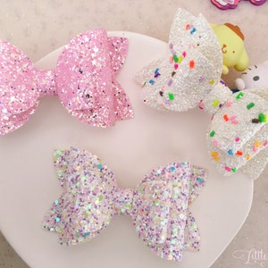 Diamant Haarschleife für Baby Kleinkind Mädchen Kleinkind, Mädchen Haarspange Glitzer Haarschleife Geschenk für Mädchen Haarschmuck Baby Stirnband mini Größe