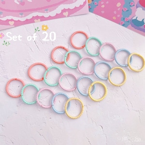 Pastell Mini Haargummis für Kleinkind,Baby Haargummis,Baby Mädchen Pferdeschwanz Halter,Baby Mädchen Elastische Haargummis,Mädchen Mini Haarband
