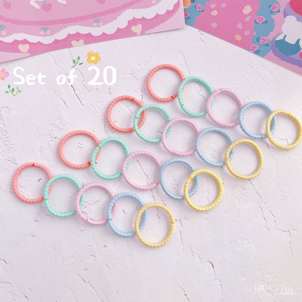 Pastel Mini hair ties for baby infant and toddler,baby hair elastic,Baby Girl Ponytail Holders,Toddler Elastic Hair Ties,Girl Mini hair band