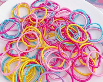 Brilliant Color Mini hair ties for baby infant and toddler,baby hair elastic,Baby Girl Ponytail Holders,Toddler Elastic Hair Ties,hair band
