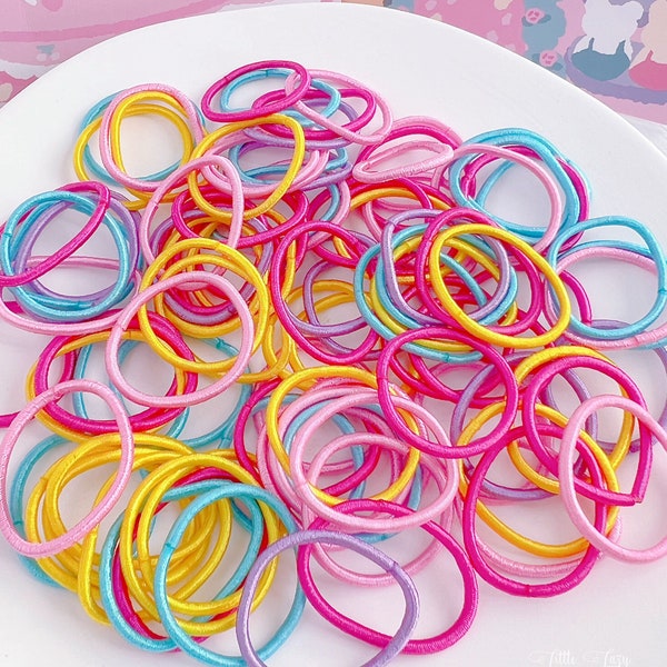 Brilliant Color Mini hair ties for baby infant and toddler,baby hair elastic,Baby Girl Ponytail Holders,Toddler Elastic Hair Ties,hair band