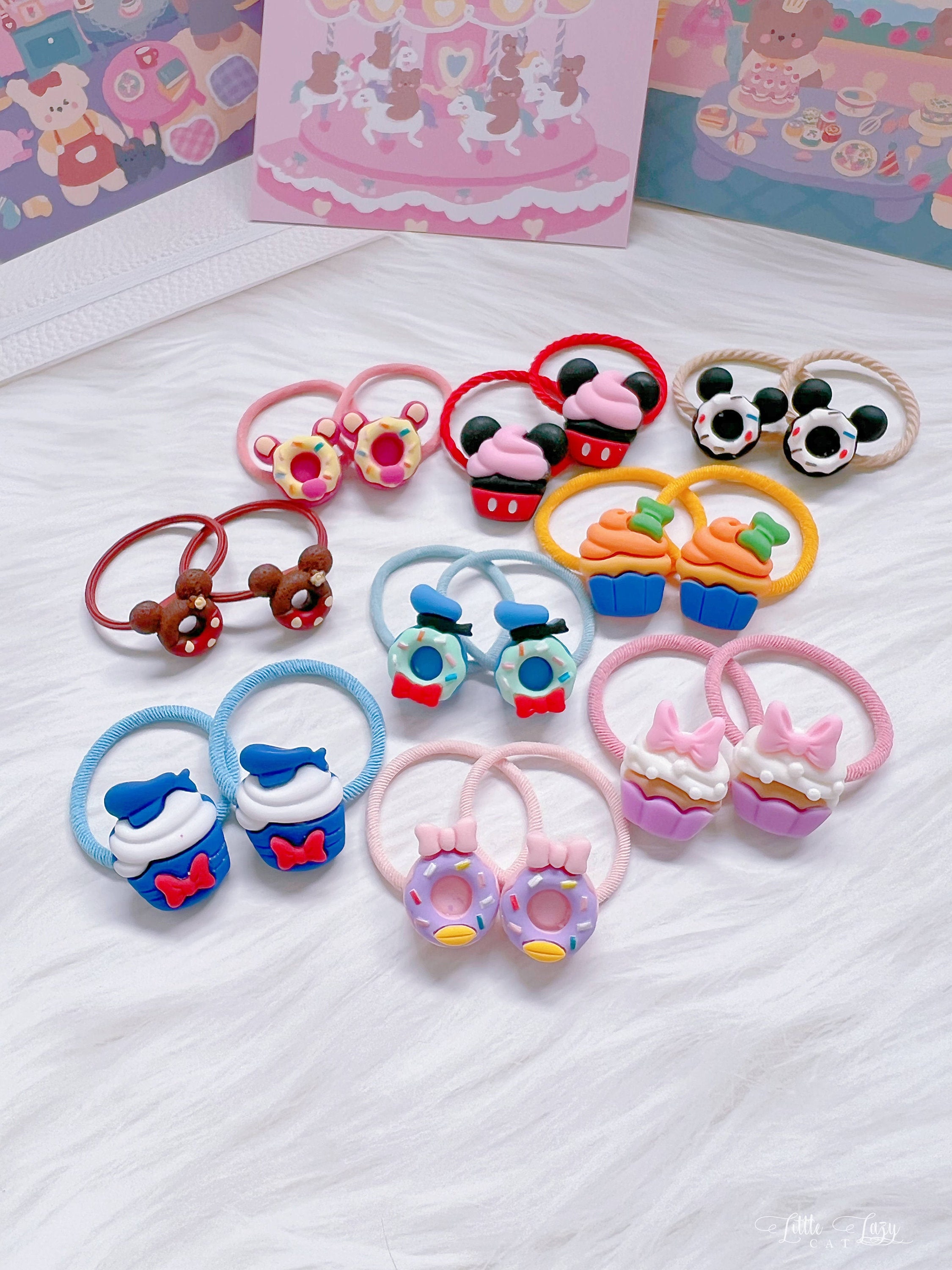 Set of 2 Mickey Mouse Hair Ties for Baby Toddler Girl  display picture 2