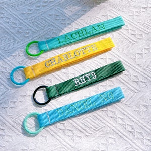 Etiqueta con nombre bordada, etiqueta con nombre de cinta de algodón, etiqueta para regreso a la escuela, etiqueta para bolsa con letras, etiqueta para equipaje de viaje, etiqueta para bolsa de escuela preescolar, regalo personalizado