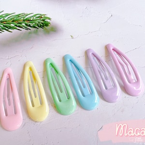 MORE COLOR SET! 6 Pcs Pastel Hair clips for Baby Girl, Toddler Hair Clips, Girl Snap clips, Baby clips, infant snap clips, Baby Girl Gift