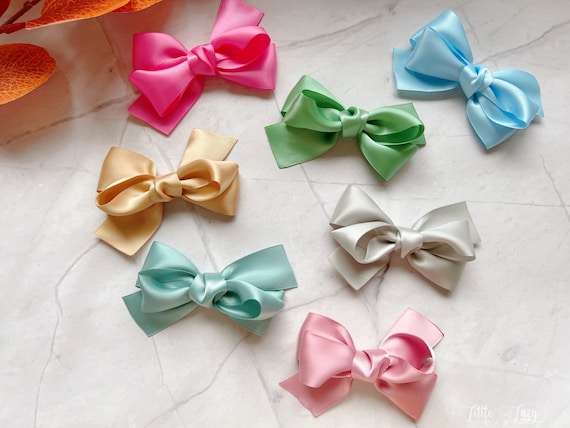satin ribbon hair ties