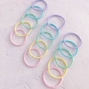 Pastell Mini Haargummis für Baby, Kleinkind und Kleinkind, Baby Haargummi, Baby Mädchen Pferdeschwanz Halter, Kleinkind elastische Haargummis, Mädchen Mini Haarband