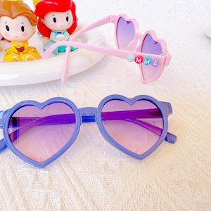 Personalized Sunglasses For Toddler Girl,Custom Heart Sunglasses,Custom Name Sunglasses,Personalized Gift for Kids,Easter Gift for Toddler