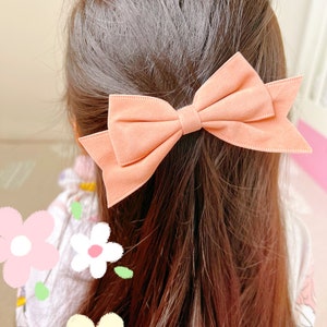 Feste Haarschleifen Herbst Haarschleife Winter Haarschleife braun Haarschleife Haarspangen Haarschleife für Kleinkinder oder Frauen Herbst Feste Haarschleife Haarspange