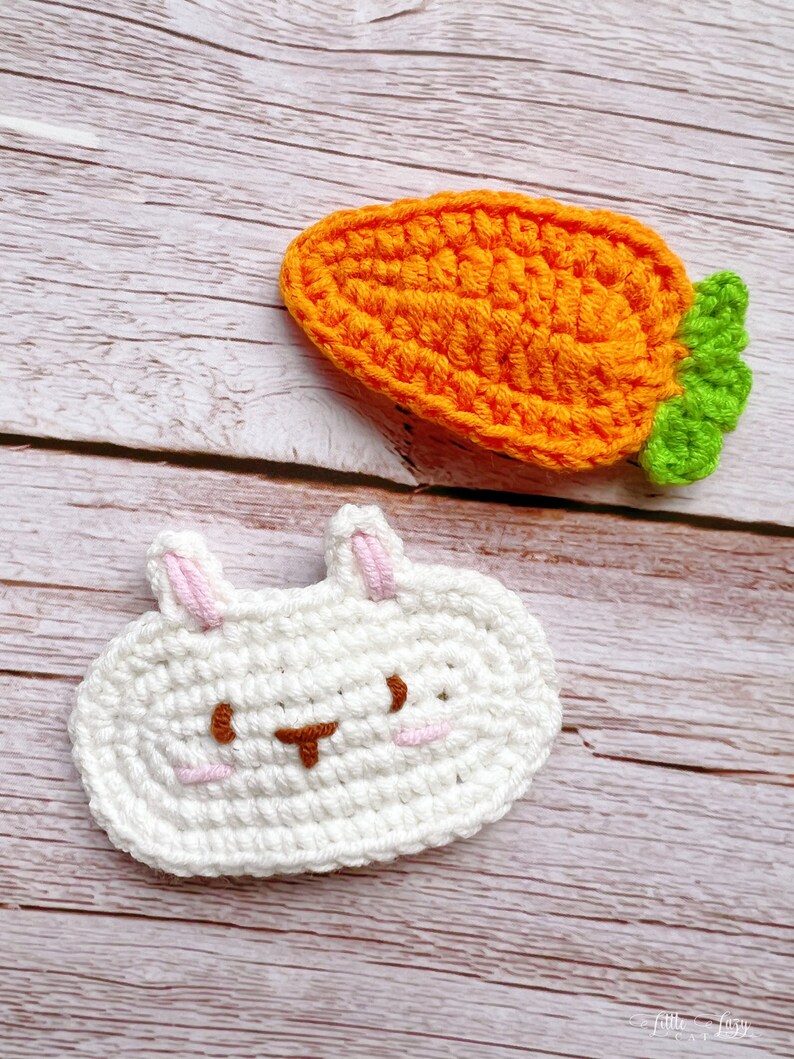 Crochet Carrot Hair Clips, crochet bunny hair clips, Carrot Hair Clips, Carrot Hair Pins, girl toddler kids baby hair clips hair accessories bunny hair clips