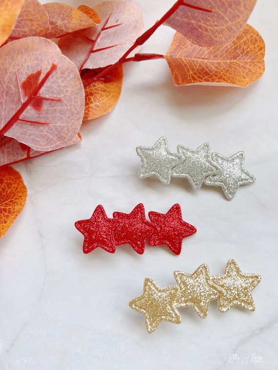 Christmas Hair Clips Star Hair Clips Girls Hair Clips Christmas