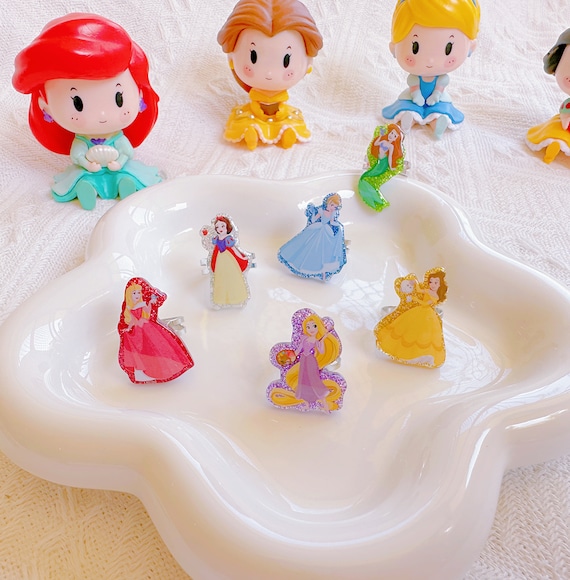 disney princess dress up jewelry LUV HER Disney Princesses Cinderella Girls Jewelry Set - Dress up 3 Piece Toy Jewelry Box Set with Bead Necklace, Bracelet and Ring - Play Accessories - Ages 3+