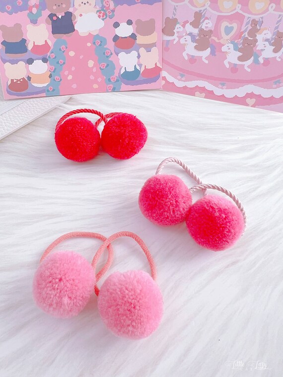 Pom pom hair store ties for toddlers