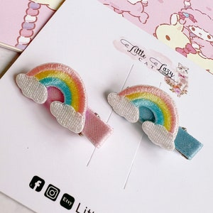 Baby rainbow hair clips Mini Hair Clips tiny hair clip fine hair clips infant hair accessories Baby Girl Gift Hair Clip Baby Shower Gift