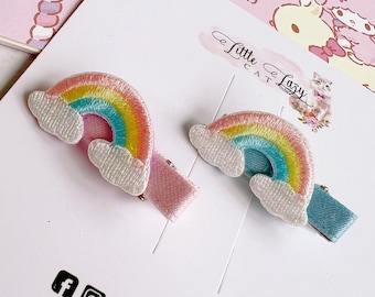 Baby rainbow hair clips Mini Hair Clips tiny hair clip fine hair clips infant hair accessories Baby Girl Gift Hair Clip Baby Shower Gift