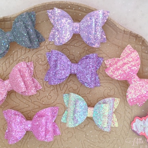 hair bow for baby infant girl toddler kids hair clip colourful glitter hair bow with hair clips or headband gift for girl baby headband bows
