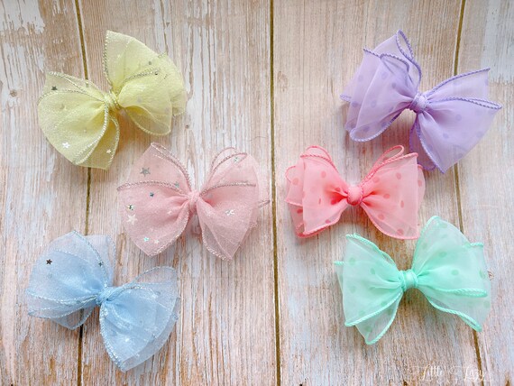 Mini-Haarschleifen Aus Satin – 30 Stück, Kawaii Haarschmuck Für Damen & Mädchen, Vielseitige Farben