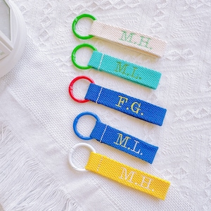 Etiqueta de diseñador para bolso de tamaño MINI, etiqueta con nombre bordado personalizado, etiqueta para mochila MINI, llavero personalizado, etiqueta para equipaje, etiqueta personalizada para bolso escolar, etiqueta para bolsa de almuerzo