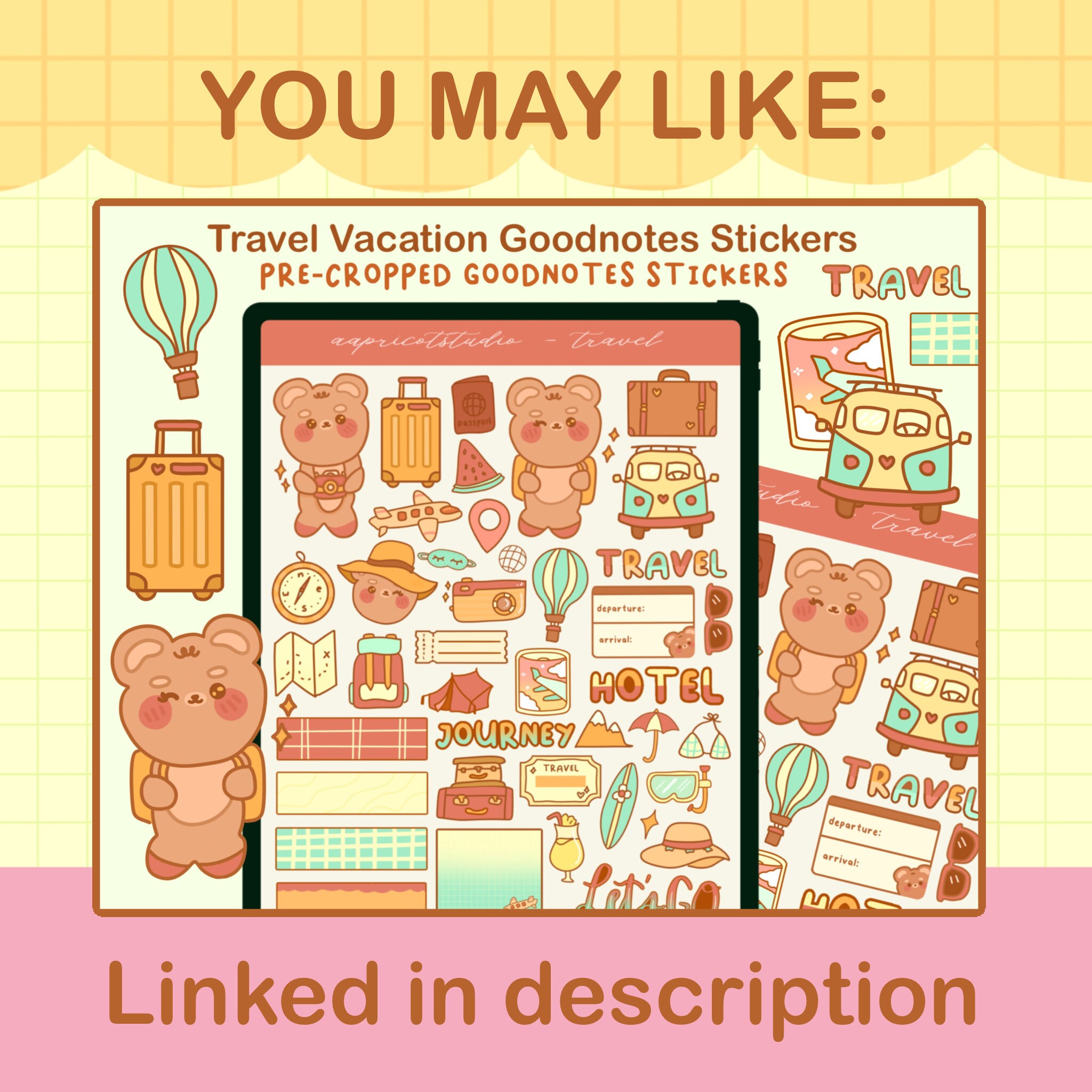 Japanese Food Goodnotes Stickers Cute Sushi Precropped Etsy