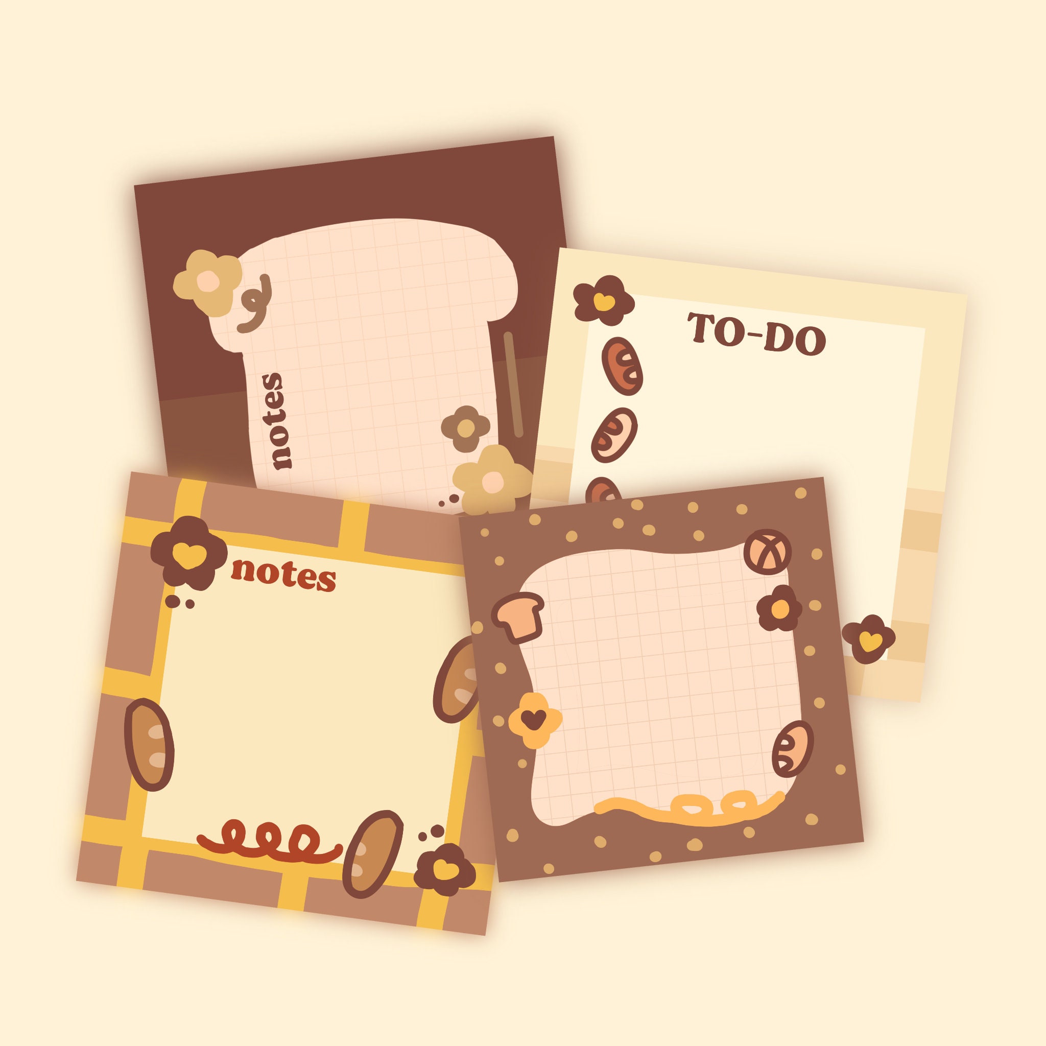 Cute Kawaii Kamio Bread YeastKen Mini Notepad / Memo Pad - Stationery ...