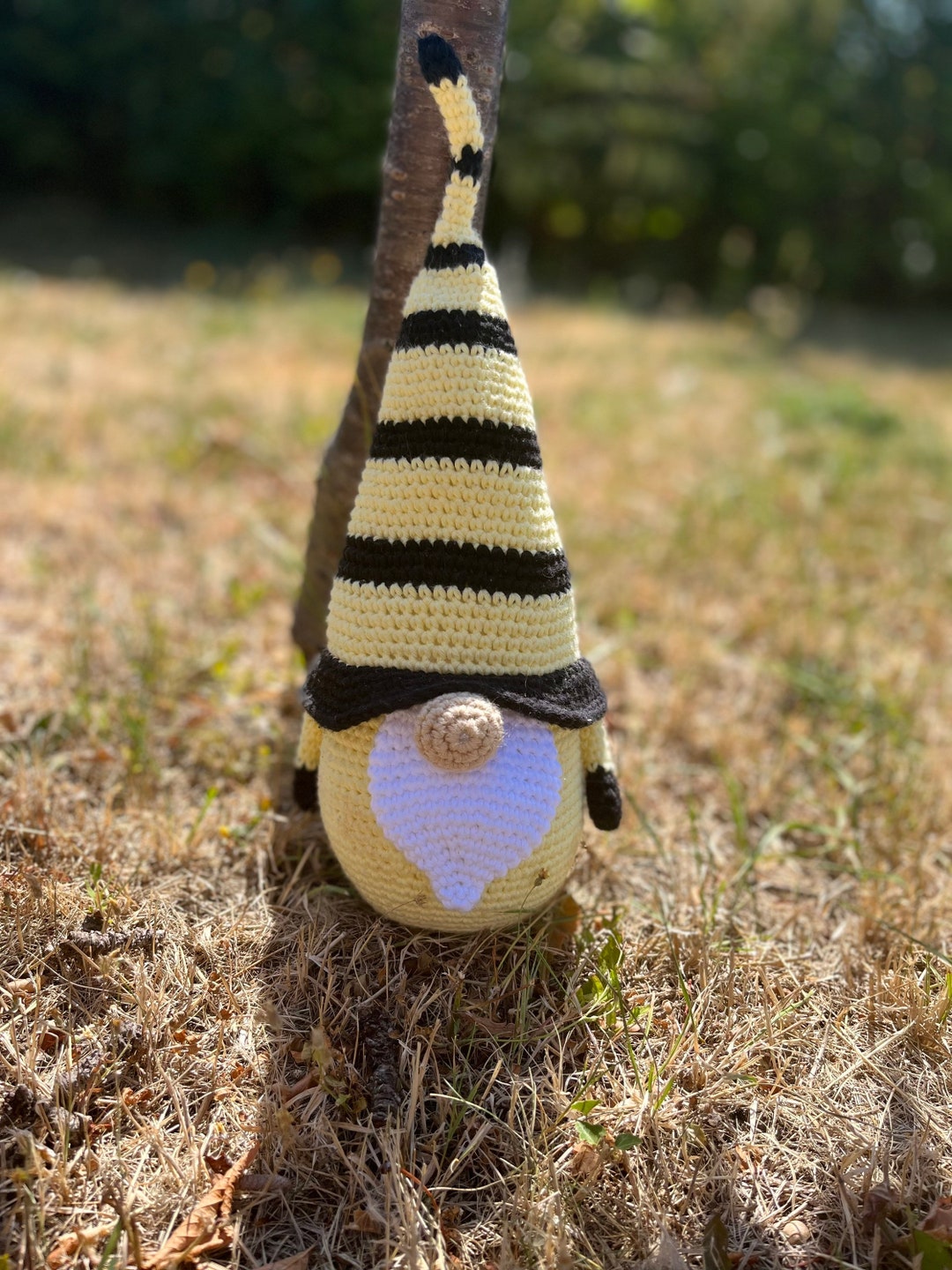 Gnome/gonk Crocheted Plushie in Yellow/black Etsy