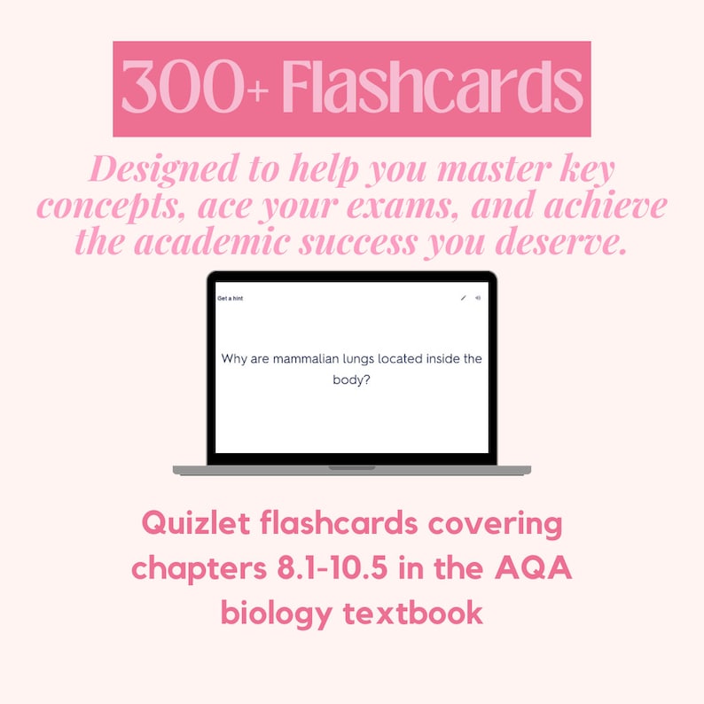 AQA A A Level Biology Flashcards Information Etsy