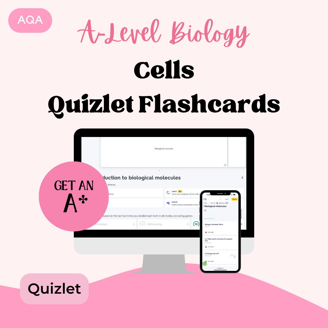 AQA A A Level Biology Flashcards Cells unit 2 Etsy