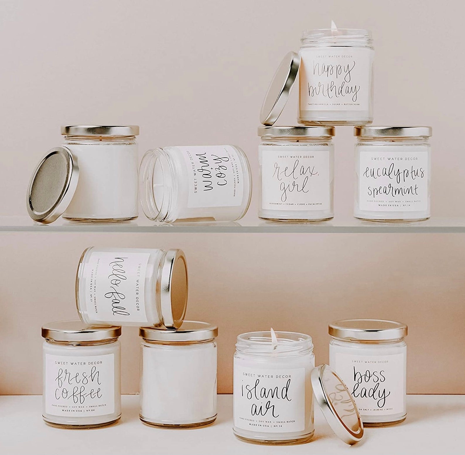 Sweet Water Decor Cinnamon Roll Candle Cinnamon Icing Etsy