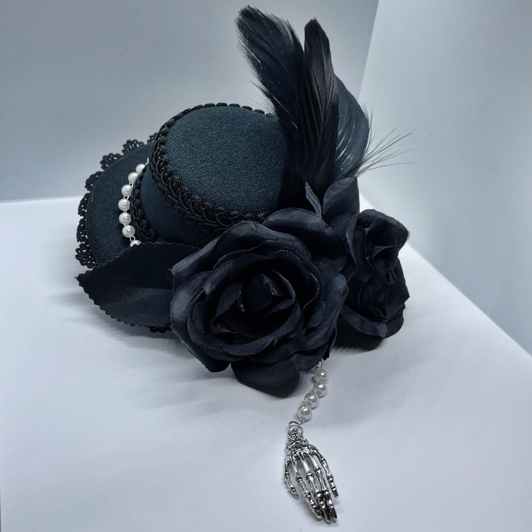 Elegant RoseミニHat ブラック il_1080xN.4316091868_idua.jpg