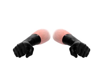 Shots Fist It Latex Short Gloves