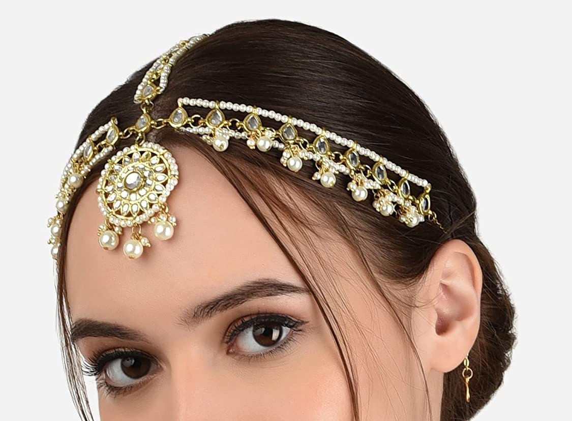 Kundan Head Chain - Etsy Kundan Head Chain - Etsy