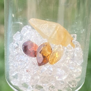 Saffier/Citrien/Granaat Gem Jar