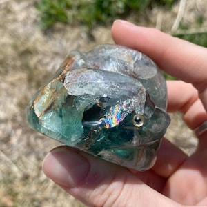 Fluorite Dolphin Carving (273 grams)