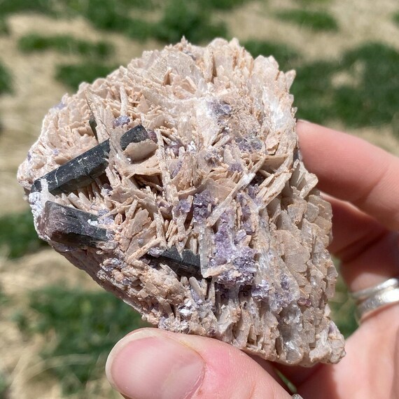 Unique Watermelon Tourmaline with Lepidolite in Matrix (265 grams)