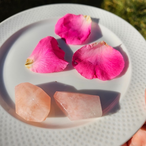 Pink Morganite Tumbles (2 pieces, 31 grams total)