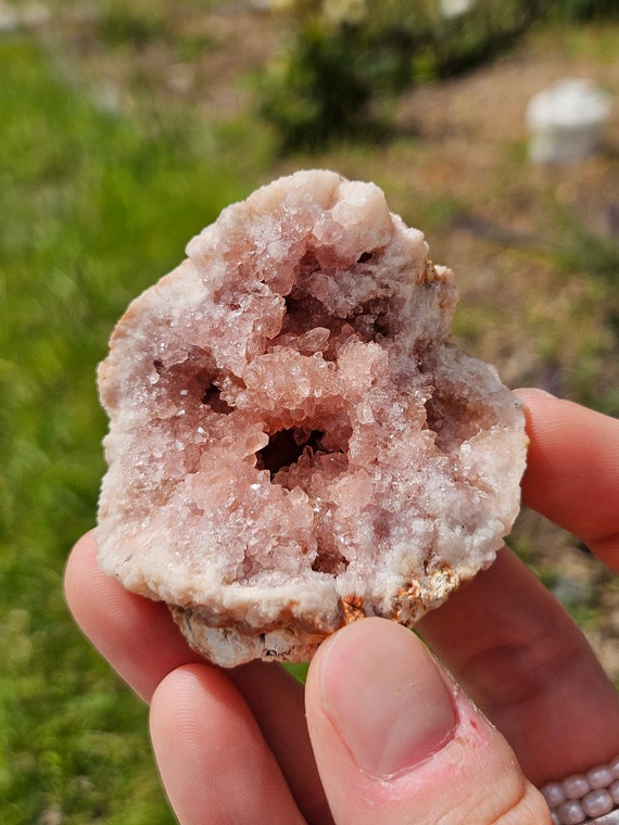 Sparkly Pink Amethyst Geode (80 grams)