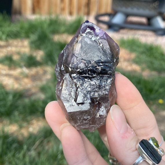 Smoky Quartz with Amethyst (122 grams)