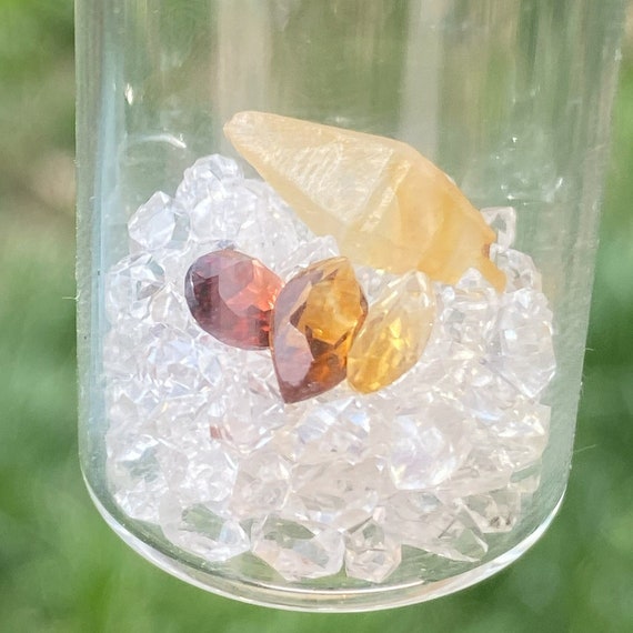 Sapphire/Citrine/Garnet Gem Jar