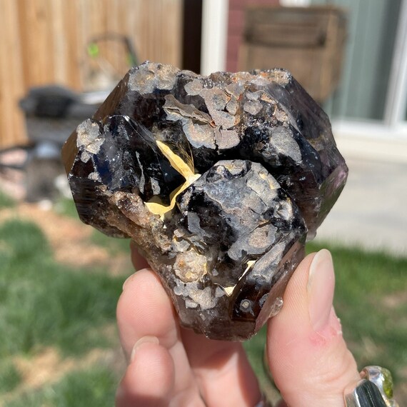 Smoky Quartz with Amethyst (196 grams)