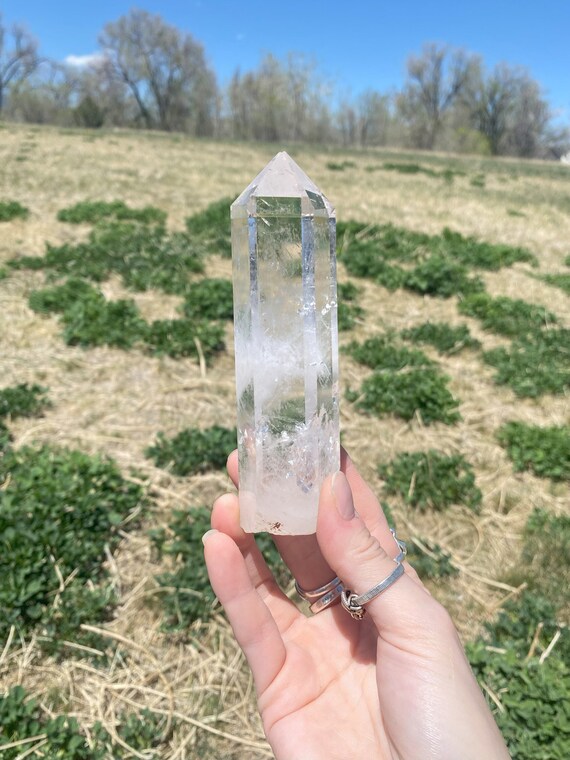 Clear Quartz Point (298 grams, 5.5 inches)